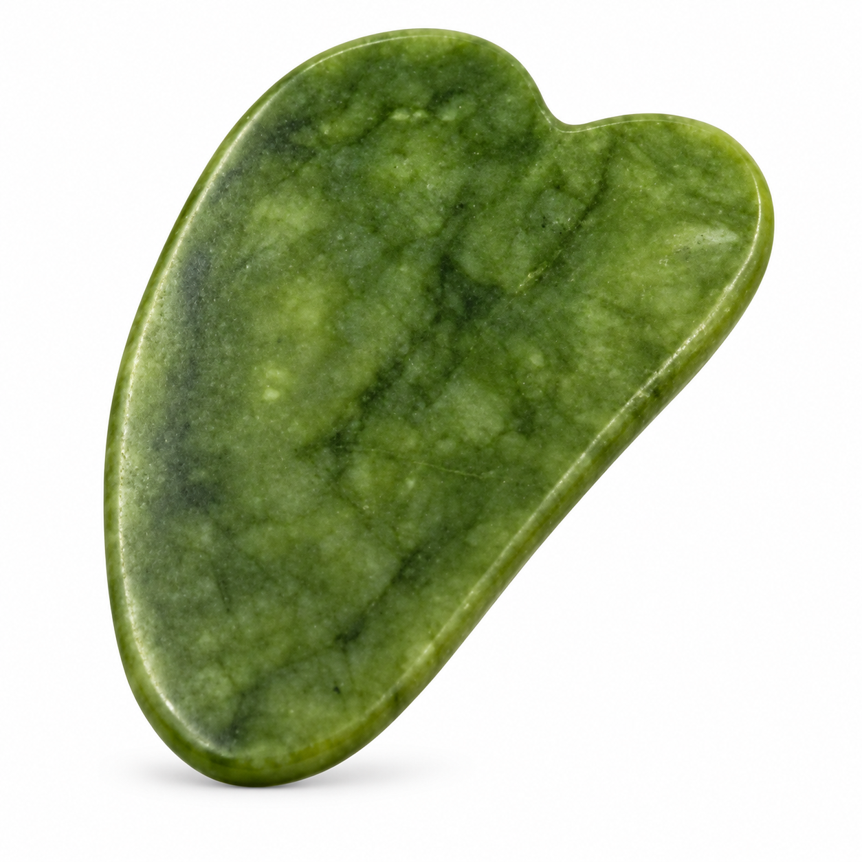 Gua sha verde Donna A em formato de coração, acessório avulso de uma unidade